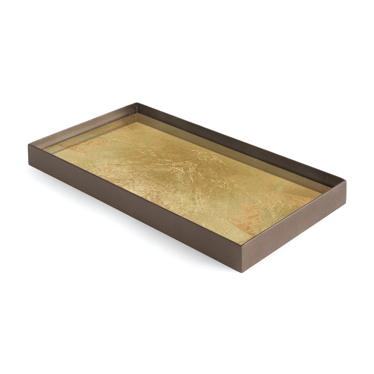 Gold Leaf valet glazen dienblad - M