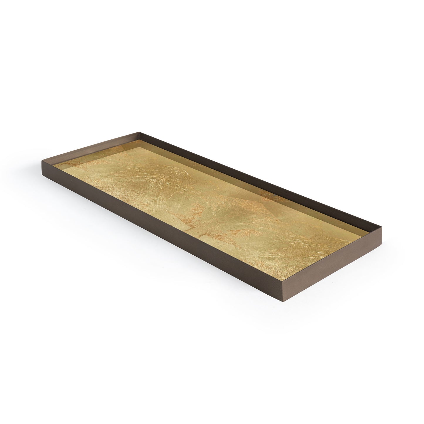 Gold Leaf valet glazen dienblad - L