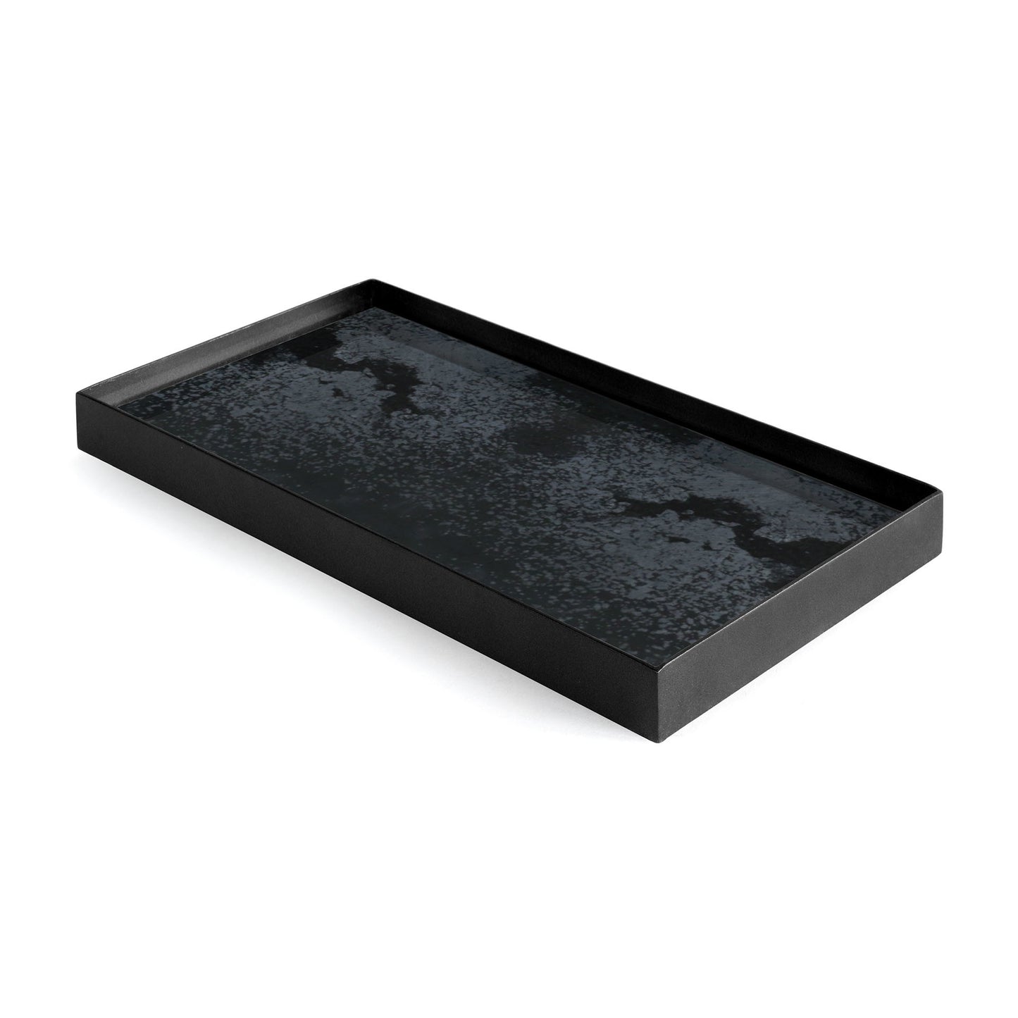 Charcoal Aged valet spiegel dienblad - M