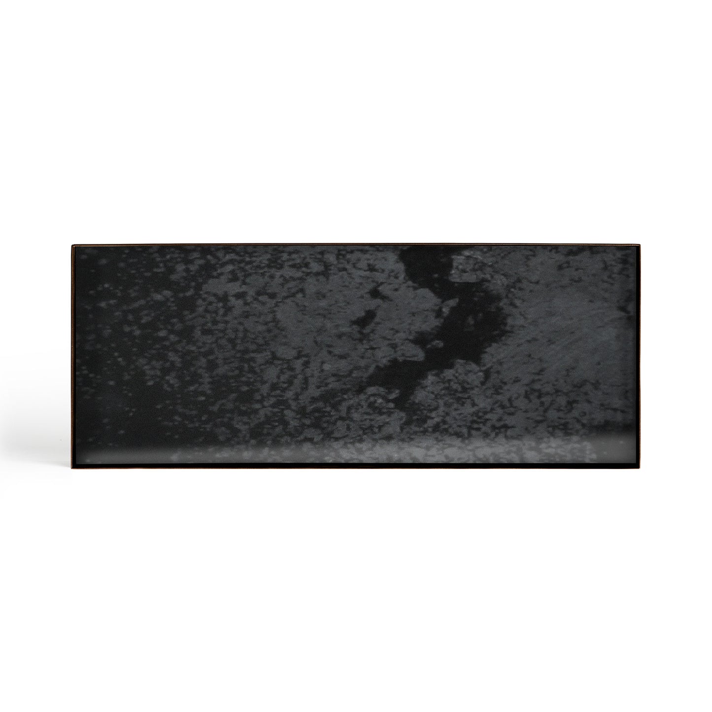 Charcoal Aged valet spiegel dienblad - L