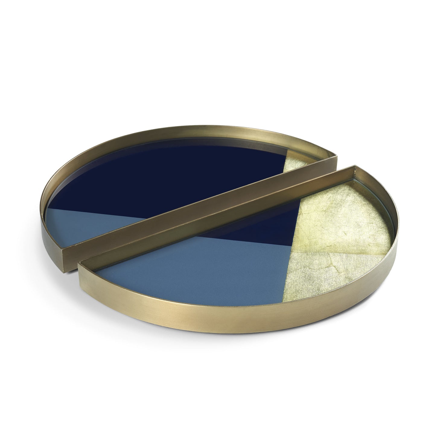 Geometric valet glazen dienblad - set