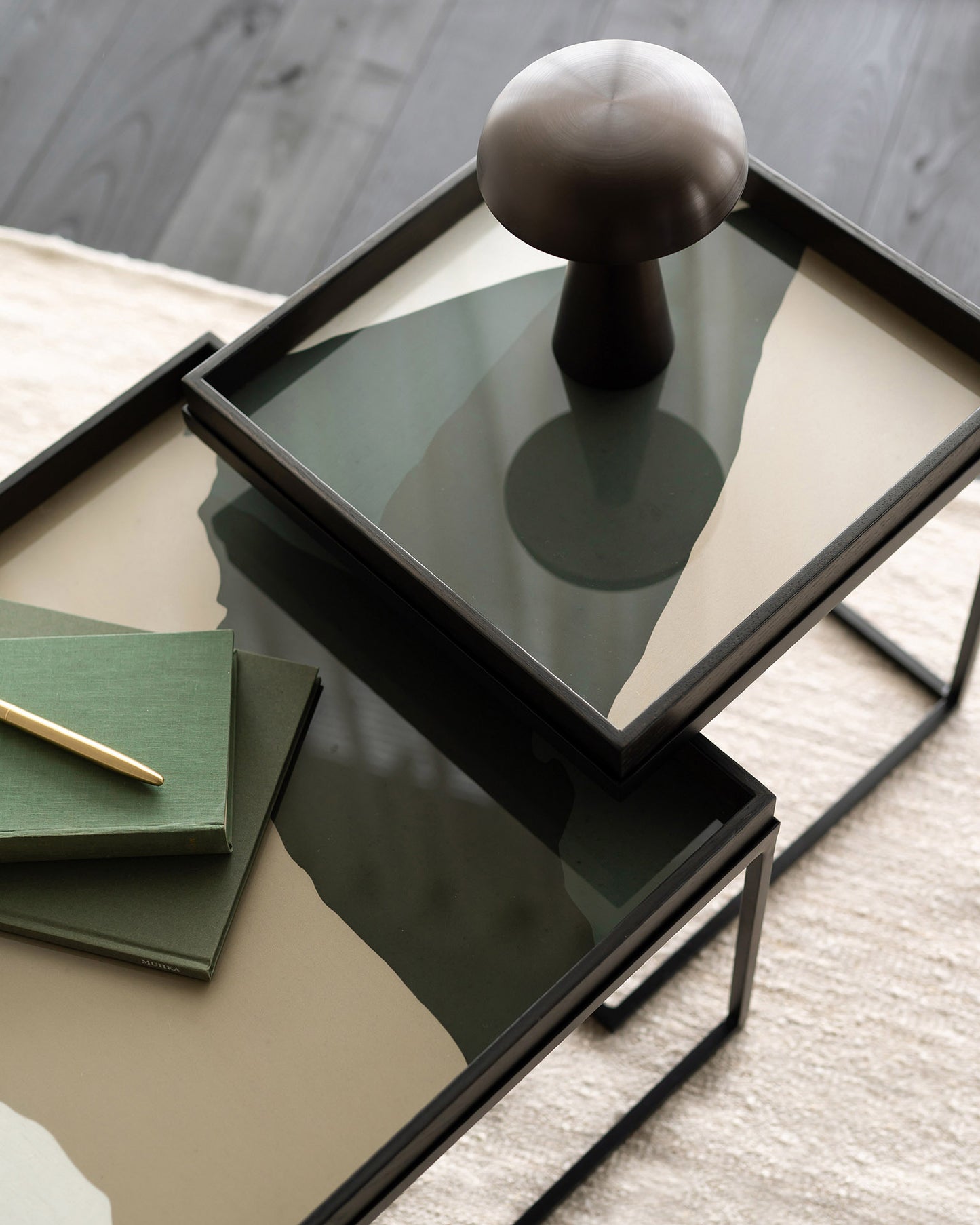 Tray vierkante koffietafel set