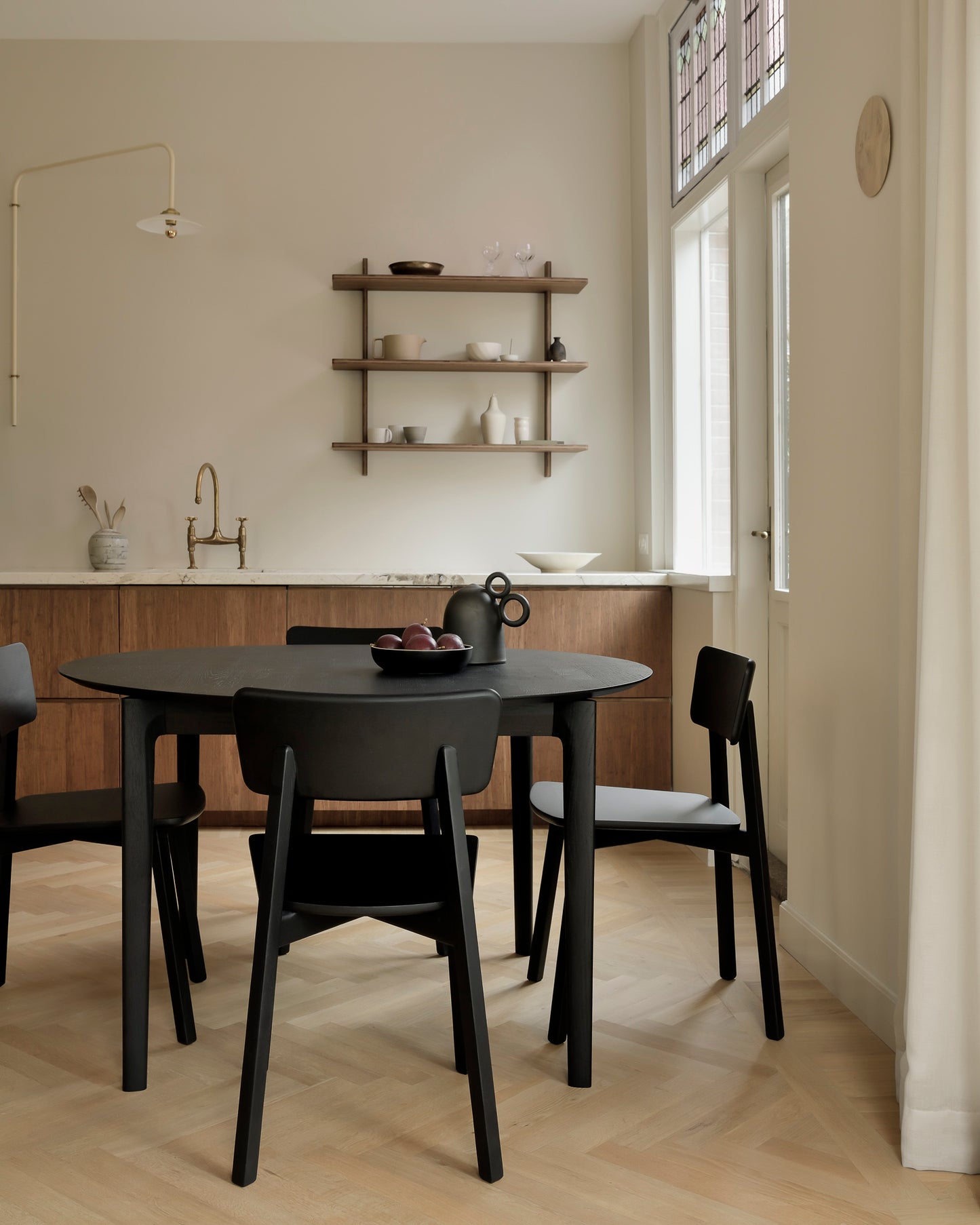 Bok uitschuifbare ronde eettafel