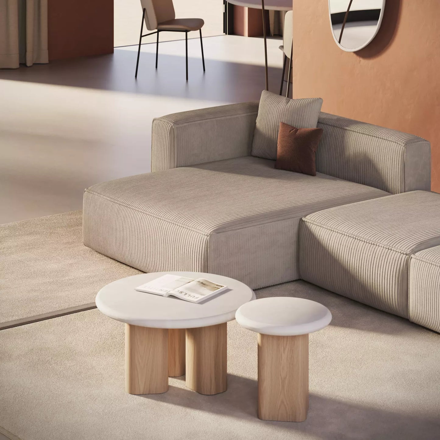 Pillar ronde koffietafel