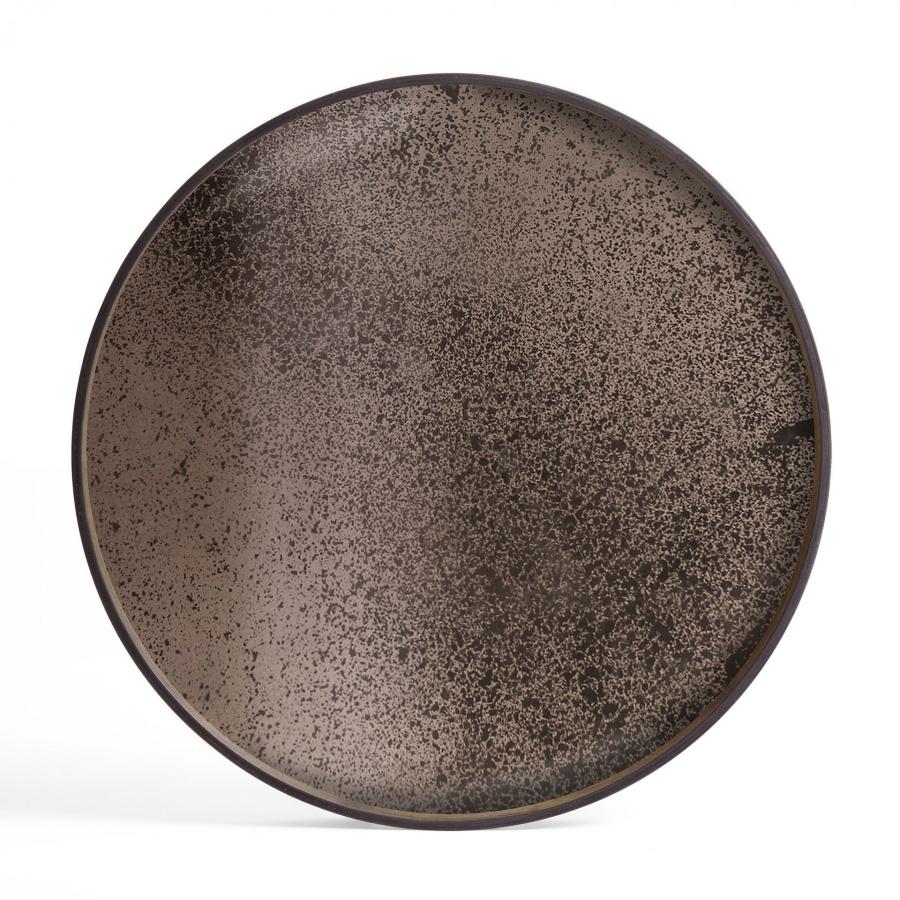 Aged bronze spiegel dienblad - XL