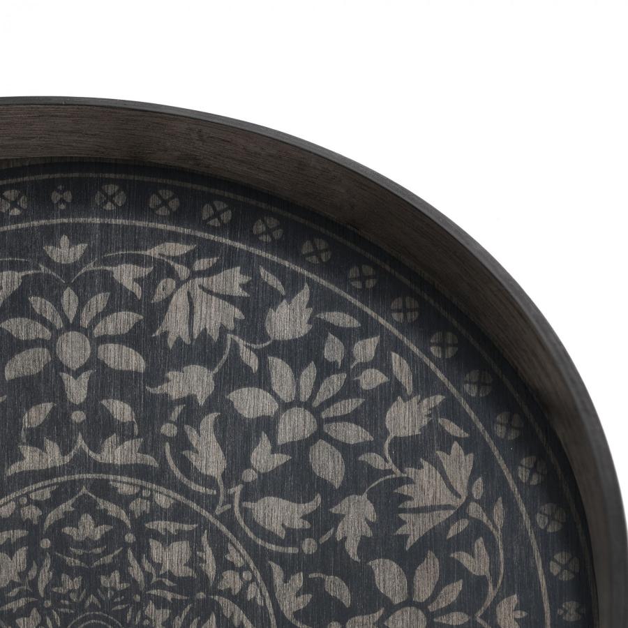 Black Marrakesh houten dienblad - L