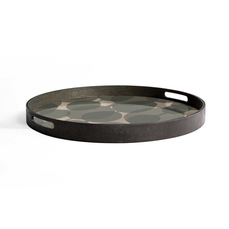Connected Dots glazen dienblad - S