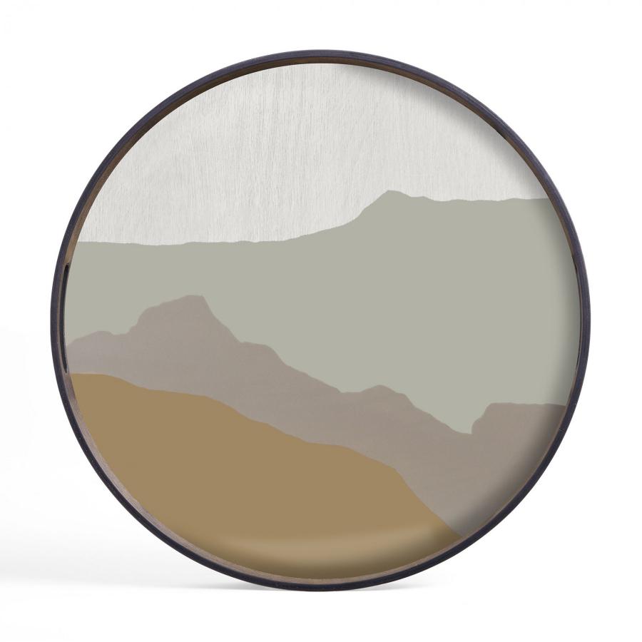 Sand Wabi Sabi glazen dienblad - S