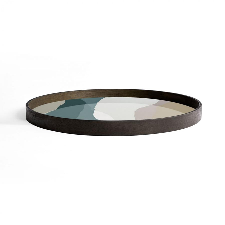 Slate Wabi Sabi glazen dienblad - L