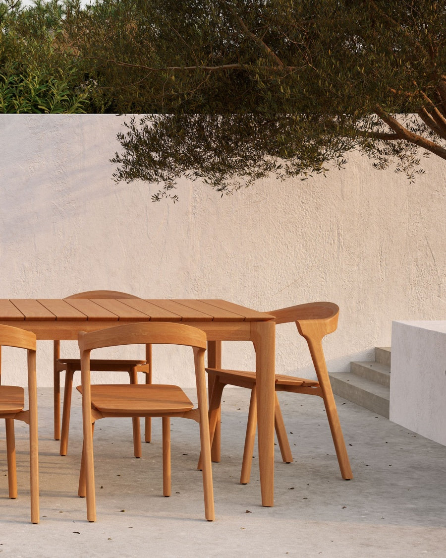 Bok rechthoekige tuintafel