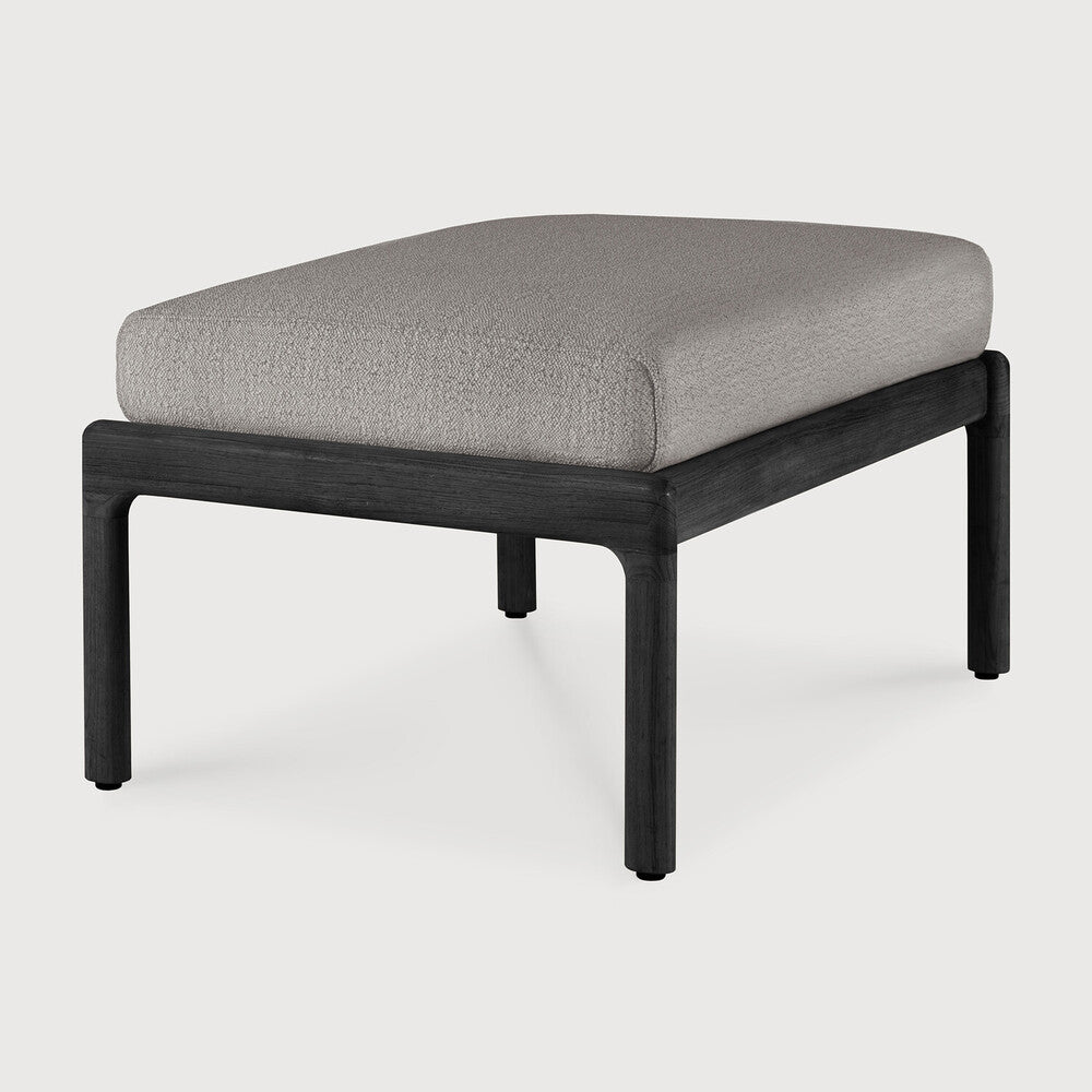 Toonzaalmodel Jack black tuin loungestoel + poef + bijzettafeltje