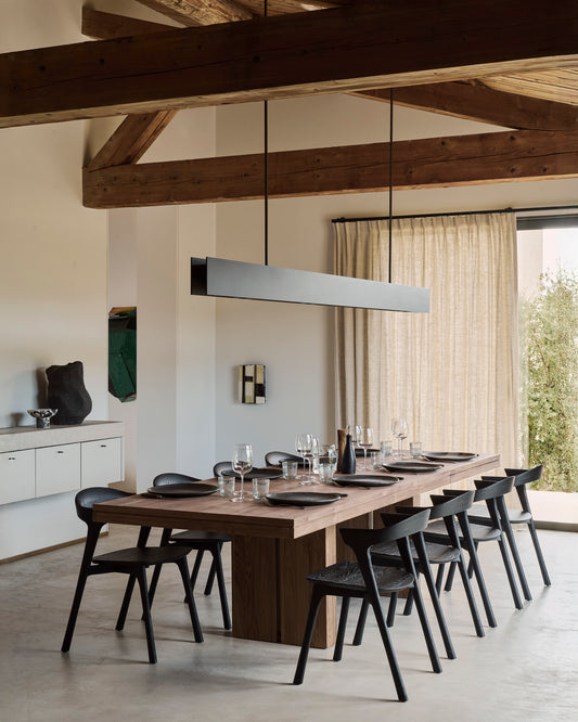 Double uitschuifbare eettafel