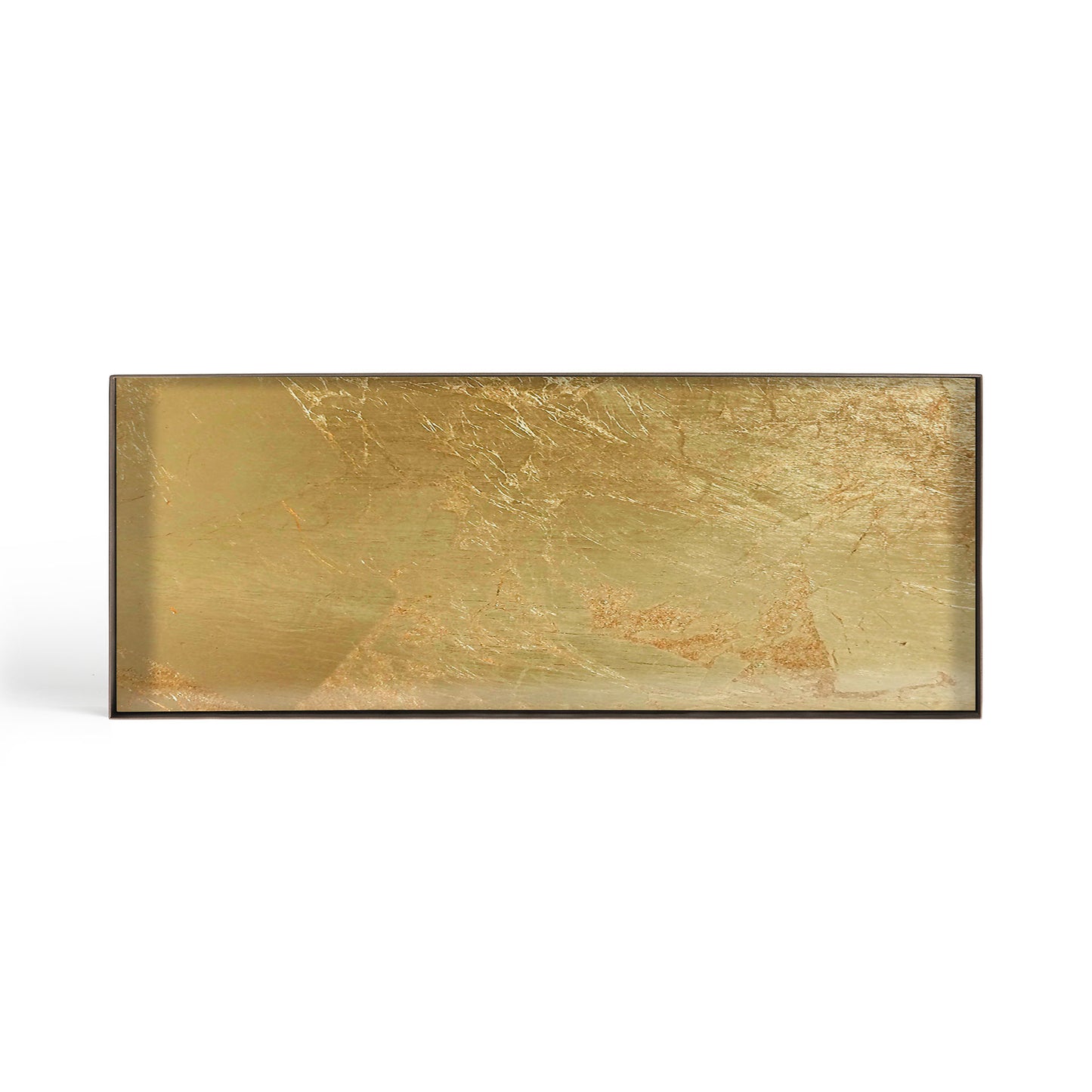 Gold Leaf valet glazen dienblad - L