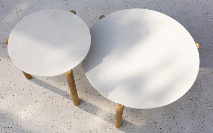 Oda ronde tuin koffietafel