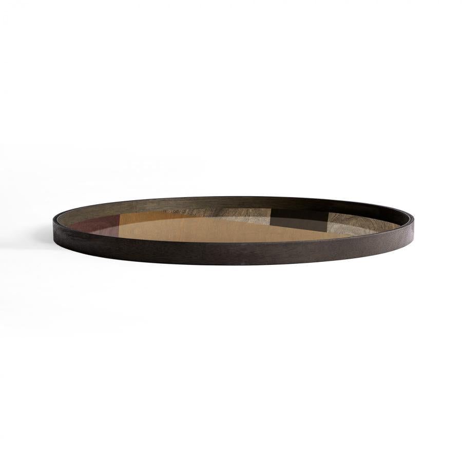 Bronze Angle glazen dienblad - XL